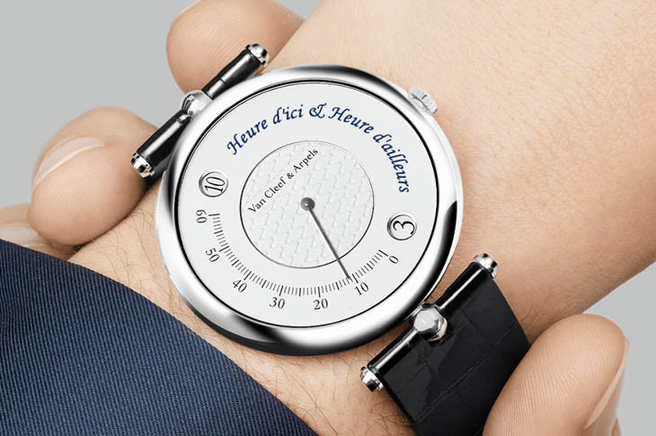 愛上簡約的詩意旅人：梵克雅寶Pierre Arpels Heure d'Ici & Heure d'Ailleurs腕錶