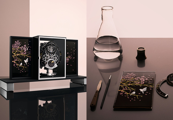積家Atmos Régulateur‘Cherry Blossom’櫻花規範指針空氣鐘