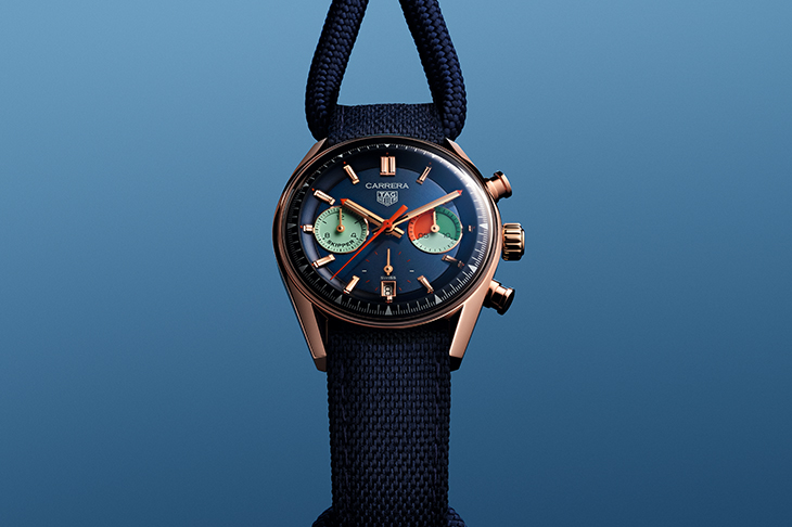 TAG HEUER 泰格豪雅為海洋帶來金色風情 全新 Carrera Skipper帆船計時腕錶玫瑰金款 呈現極致航海優雅氣息