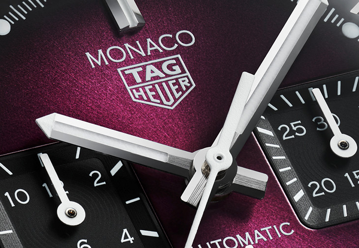 泰格豪雅Monaco紫色錶面限量計時腕錶
