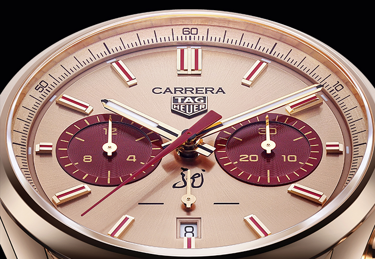 TAG HEUER Carrera Chronograph龍年限量版腕錶玫瑰金款