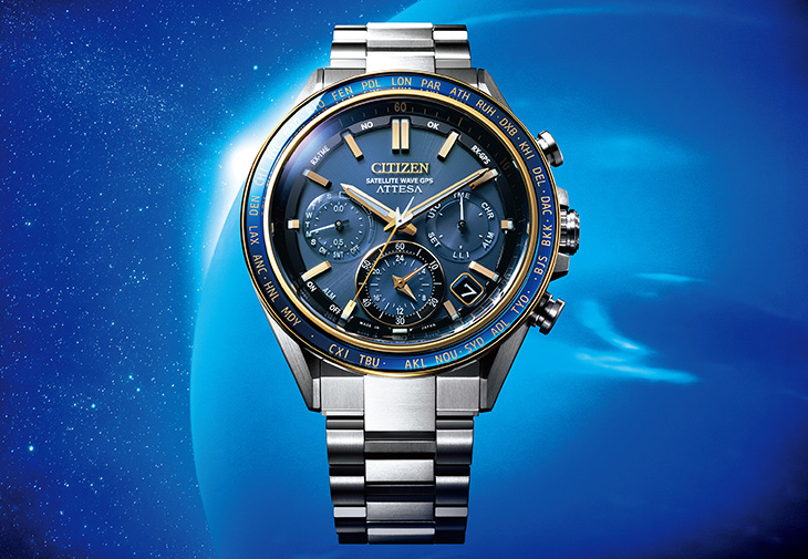 CITIZEN光動能GPS衛星對時腕錶海王星款CC4054-68L