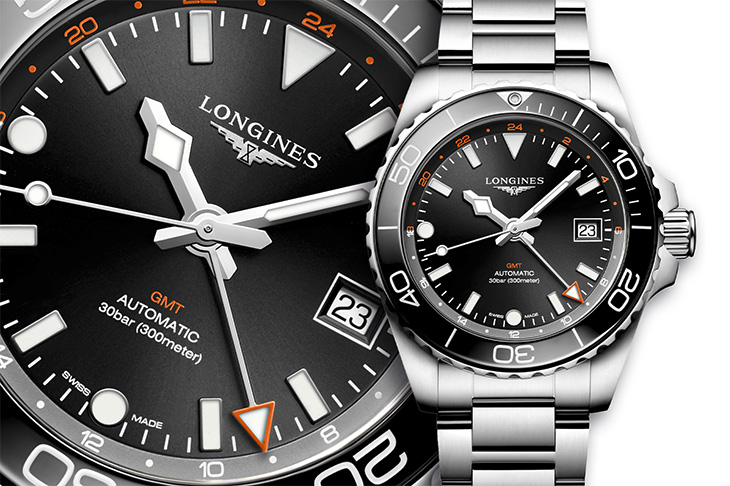 規格完備的實用首選 LONGINES HydroConquest GMT兩地時間潛水腕錶