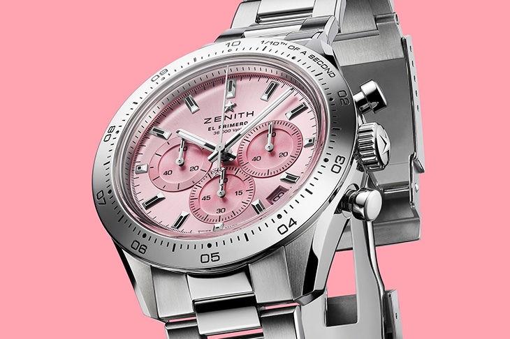 國際關注乳癌月 真力時Chronomaster Sport Pink粉紅計時腕錶