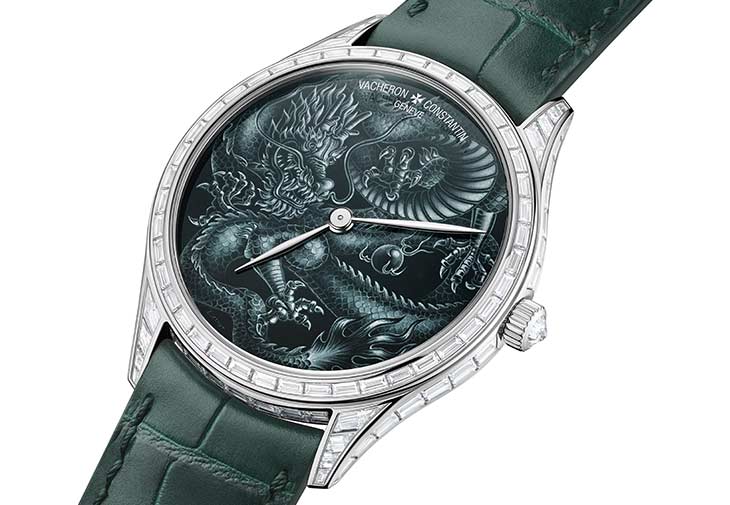 江詩丹頓VACHERON CONSTANTIN Les Cabinotiers閣樓工匠灰階琺瑯高級珠寶Dragon腕錶