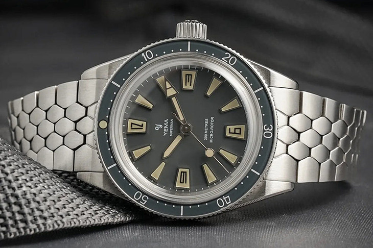自製微型自動盤機芯！YEMA Skin Diver Slim Cmm.20 Faded Ghost限量500只