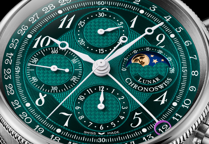 CHRONOSWISS瑞寶錶Lunar Chronograph Aurora月相計時腕錶