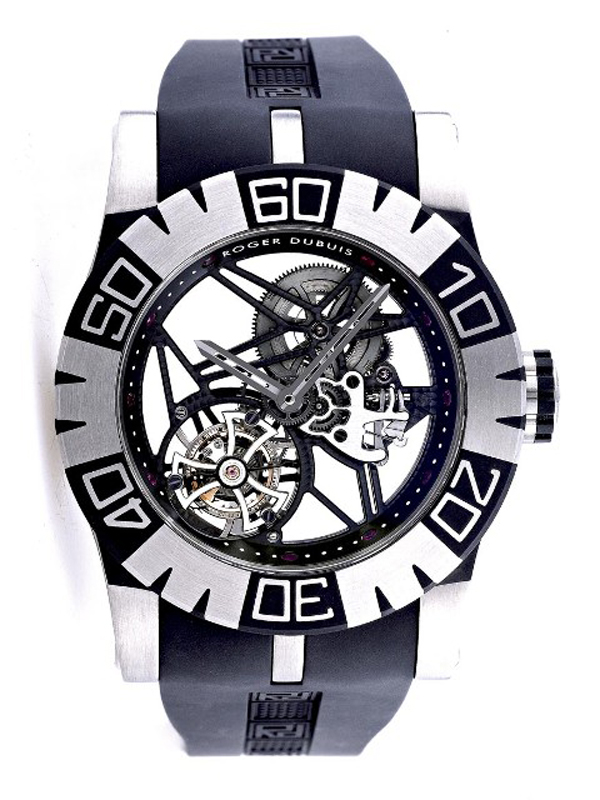 Roger Dubuis Easydiver 鏤空陀飛輪潛水錶