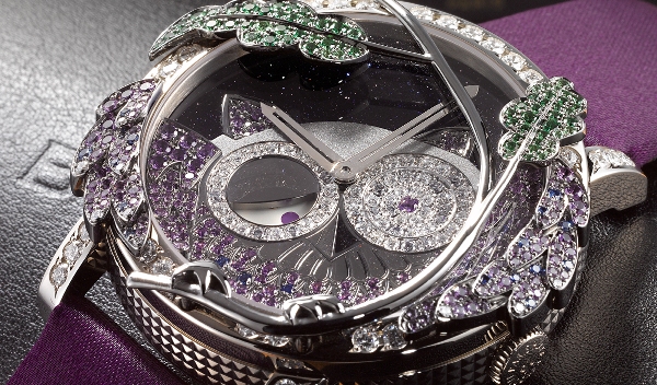 【用iPhone看城邦國際名表】BOUCHERON Ronde Seconde Folle貓頭鷹彩寶瘋迷錶