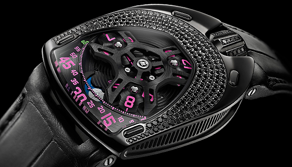 紫紅震撼　URWERK UR-106 Black Pink Lotus腕錶