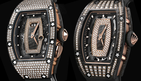 新添外衣　RICHARD MILLE RM碳纖維鑲鑽女錶