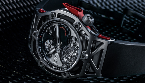 正宗義大利超跑血統　HUBLOT Techframe Ferrari 70週年陀飛輪計時碼錶