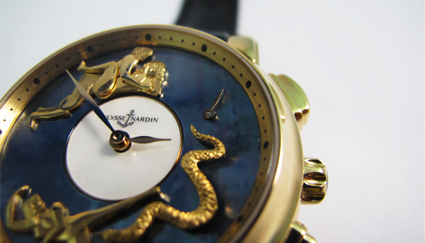 ULYSSE NARDIN 活動人偶春宮自鳴單問腕錶(附影片)