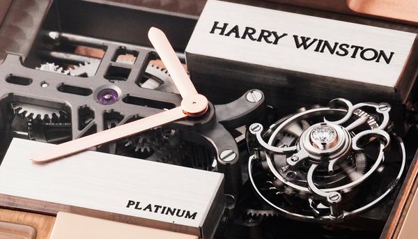 HARRY WINSTON  Tourbillon Glissiere雙重上鍊機制陀飛輪腕錶