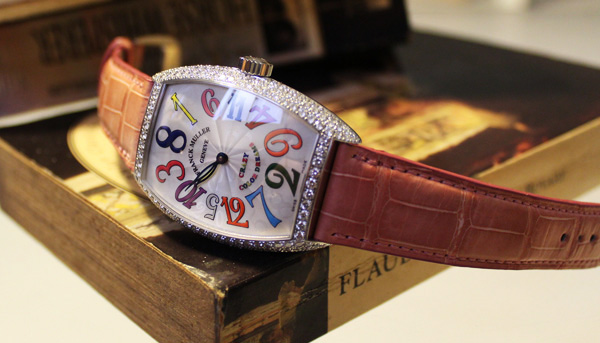 FRANCK MULLER Crazy Hours白K金鑽錶