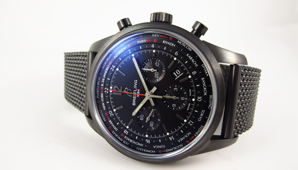 BREITLING百年靈 Transocean Unitime Pilot越洋世界時間飛行員計時腕錶