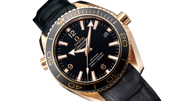 OMEGA Seamaster Planet Ocean Ceragold 玫瑰瓷金腕錶