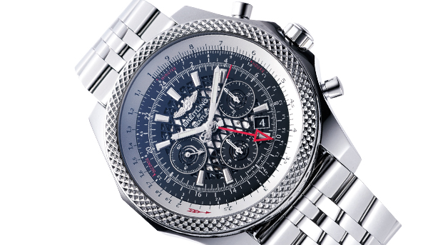 BREITLING百年靈 Bentley B04 GMT 菱格鐵網與飛行的字母