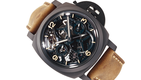 PANERAI沛納海 Lo Scienziato Luminor 1950 Tourbillon GMT Ceramica