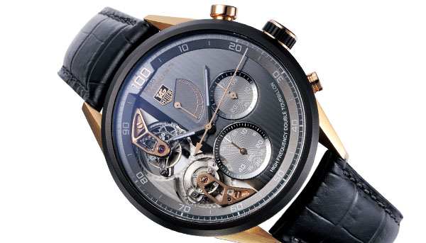 十倍速！豪雅Carrera MikrotourbillonS計時雙陀飛輪