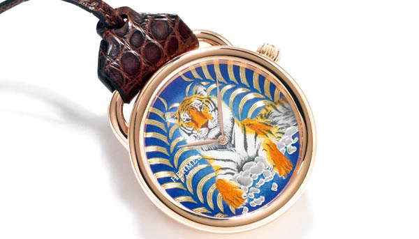 王者之虎！愛馬仕的Arceau Pocket Tigre Royal琺瑯彩繪錶