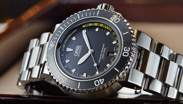 引水入錶 ORIS Aquis Depth Gauge深度測量潛水錶