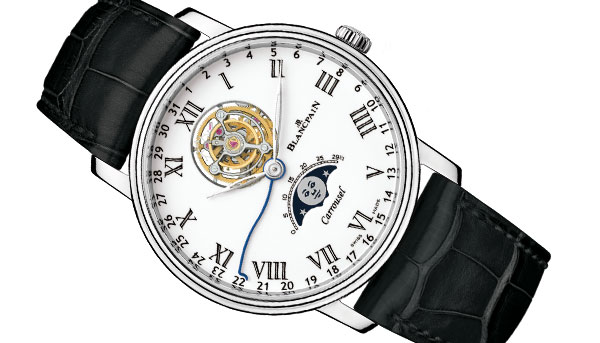 用卡羅素控制月相 BLANCPAIN Villeret Carrousel Moon Phase