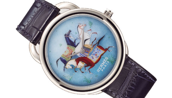 客製化的波斯風情 HERMES  Arceau Cheval d'Orient大明火琺瑯腕錶