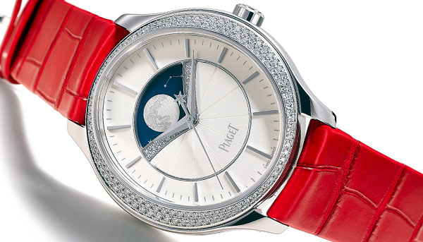 真實樣貌的月相顯示 PIAGET Limelight Stella月相腕錶