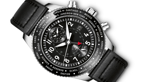 直覺式介面 IWC Timezoner Chronograph兩地時間腕錶