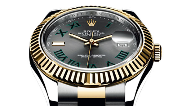 銀盤綠標 勞力士Datejust II機芯升級