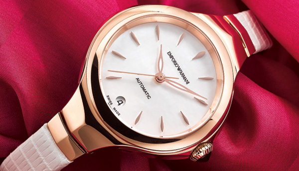 手腕上的鑽石 EMPORIO ARMANI Fluid Deco女錶 ARS8209