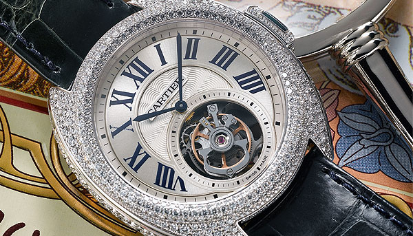 高複雜的女性柔美 CARTIER Cle de Cartier浮動式陀飛輪腕錶