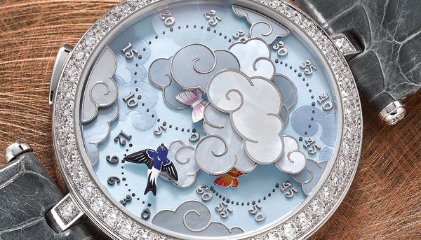 蝶燕共舞的創意顯時 VAN CleEF & ARPELS Lady Arpels Ronde des Papillons腕錶