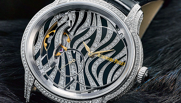 斑馬戴上手 AUDEMARS PIGUET千禧女用鑽錶