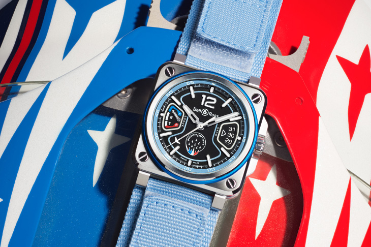 法國巡邏兵飛行表演隊聯名2026新版／BELL & ROSS BR-X3 Patrouille de France限量腕錶