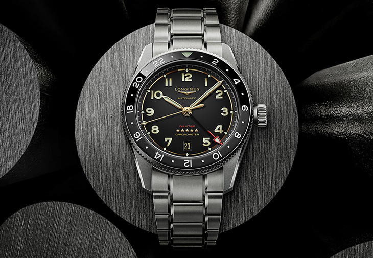 LONGINES浪琴Spirit Zulu Time Titanium 世界時區鈦金屬腕錶