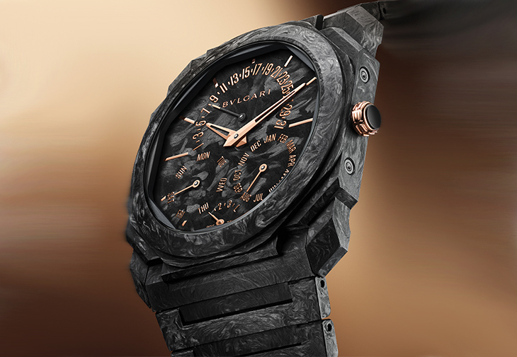 Octo Finissimo Carbongold Perpetual Calendar超薄萬年曆碳金腕錶