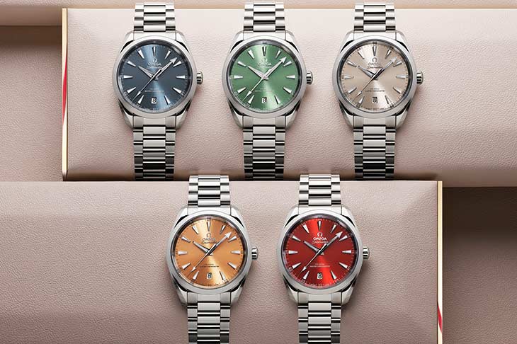 歐米茄OMEGA海馬Aqua Terra 150米腕錶34、38mm 　亮麗新色優游海陸
