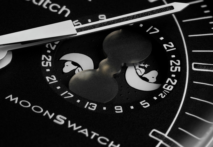史努比登月錶 黑色 Swatch OMEGA  聯名 MoonSwatch  全黑 新月 登月錶