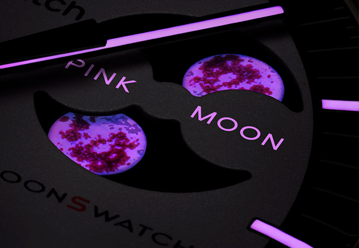 SWATCH Bioceramic Moonswatch Mission To The Pink Moonphase腕錶