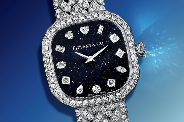 多種切割工藝的美鑽時標／TIFFANY & CO. Eternity 系列腕錶