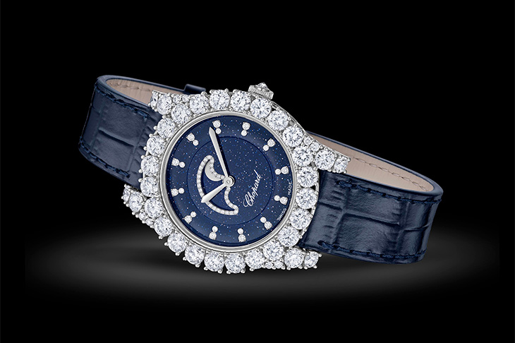 全新Chopard 09.02-C自動機芯  蕭邦L’Heure du Diamant月相腕錶