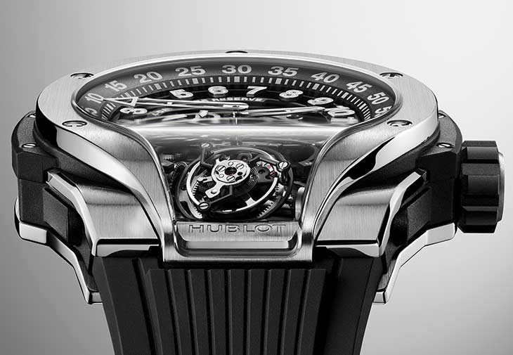 HUBLOT宇舶Big Bang MP-13 雙軸陀飛輪雙逆跳鈦金腕錶