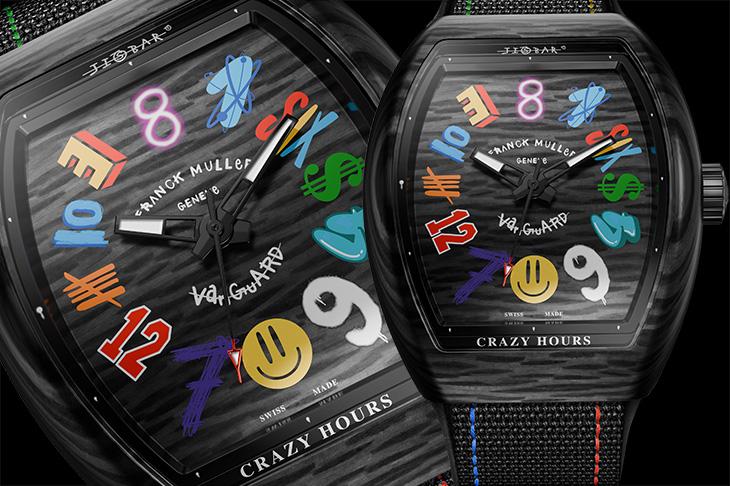打破線性時間規律  FRANCK MULLER Vanguard Crazy Hours JISBAR腕錶 非慣性時間顯示二