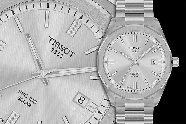 有光照就可充電！TISSOT PRC 100 Solar太陽能腕錶