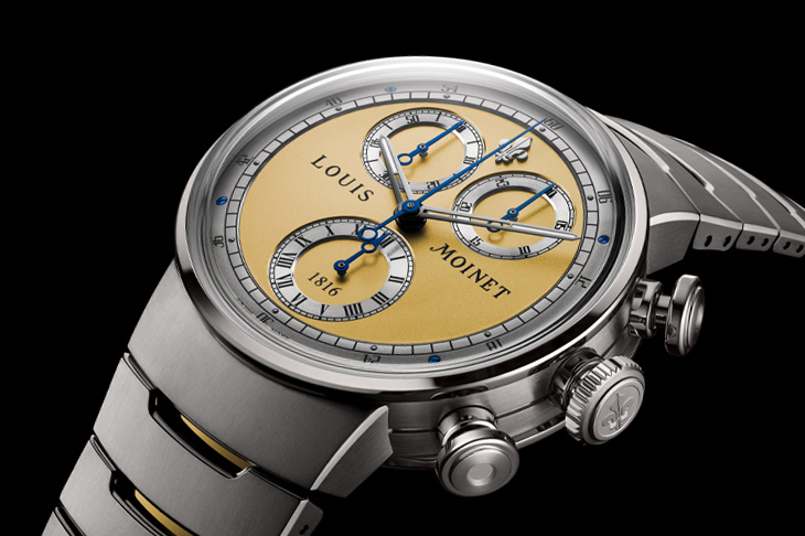 首款計時碼錶210週年／LOUIS MOINET 1816 Chronograph香檳金紀念版