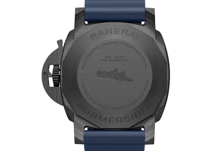 沛納海Submersible QuarantaQuattro Carbotech Blu Abisso