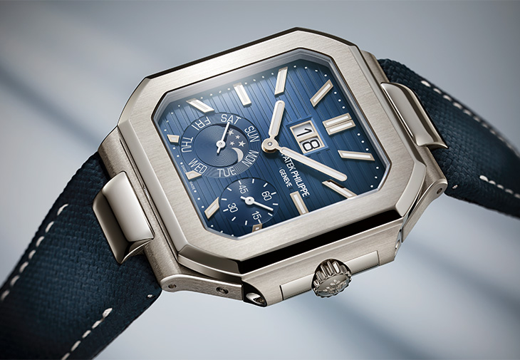 PATEK PHILIPPE百達翡麗 Cubitus編號5822P-001瞬跳大日期、星期及月相腕錶