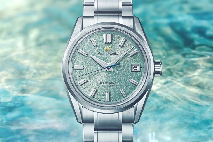 結合全新立體紋路及淺綠色調 GRAND SEIKO嚴美溪谷高振頻機械錶SLGH021